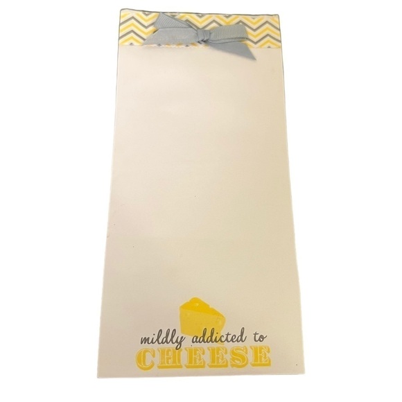 Mildly Addicted to Cheese Magnetic Notepad - Picture 1 of 5